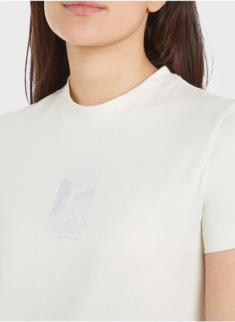 Calvin Klein Jeans Crew Neck Logo T-Shirt