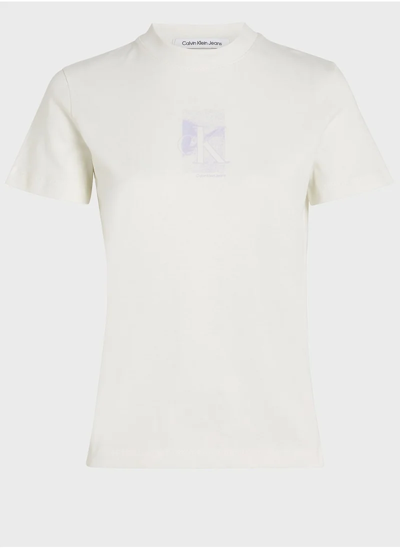 Calvin Klein Jeans Crew Neck Logo T-Shirt