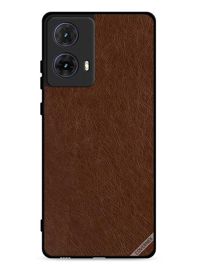 Covernex Motorola Moto G85 5G Protective Case Cover Leather Pattern - Image 1
