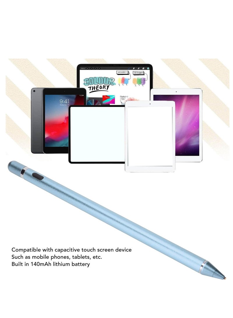 Active Stylus Pen for iPhone, iPad & Android Devices – Universal Digital Pencil for Touchscreen Tablets & Smartphones – Fine Tip, Rechargeable – Blue - Image 3