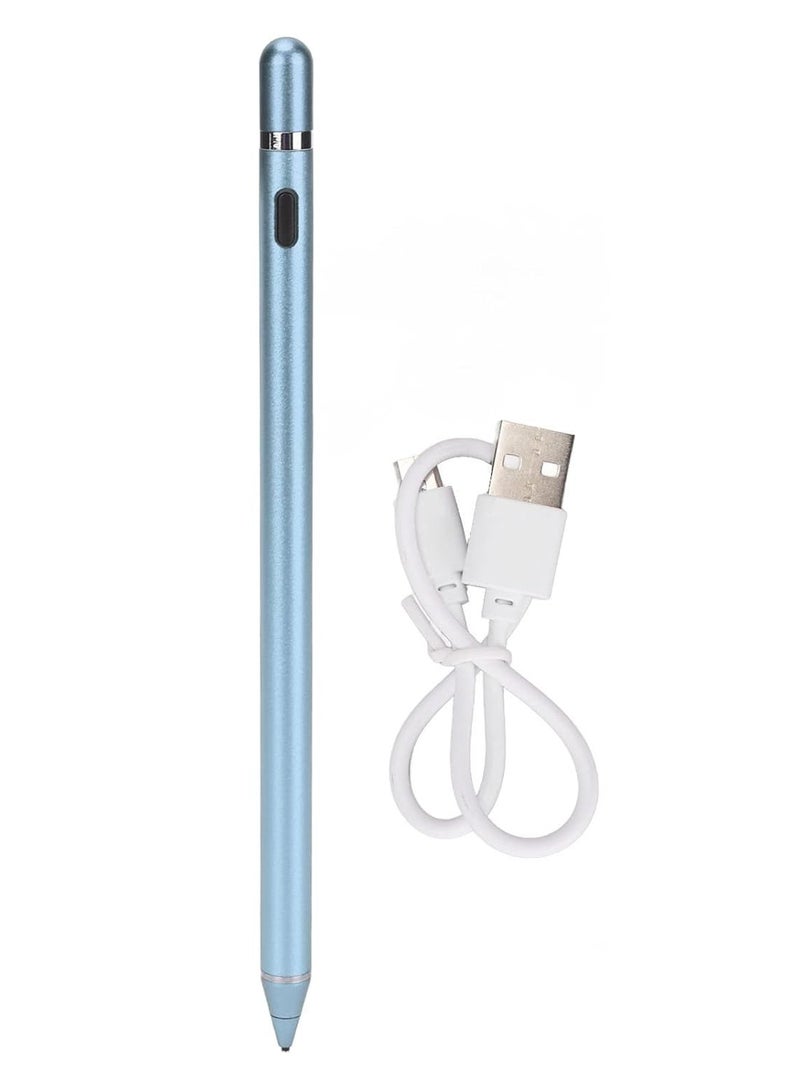 Active Stylus Pen for iPhone, iPad & Android Devices – Universal Digital Pencil for Touchscreen Tablets & Smartphones – Fine Tip, Rechargeable – Blue - Image 1