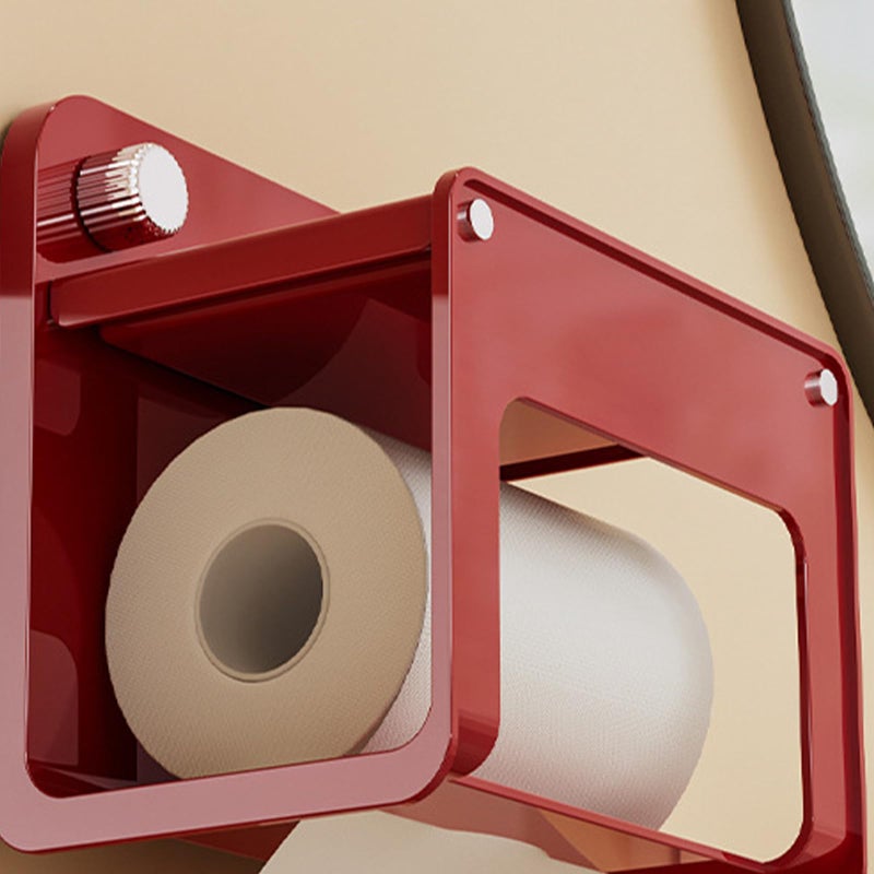 White Milk Modern Wall Mounted Tissue Holder With Strong Suction Cup Bathroom Shelf - Image 5