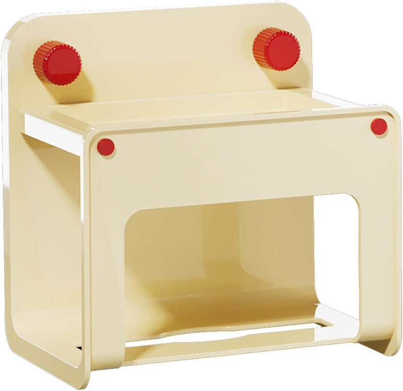 White Milk Modern Wall Mounted Tissue Holder With Strong Suction Cup Bathroom Shelf - Image 1