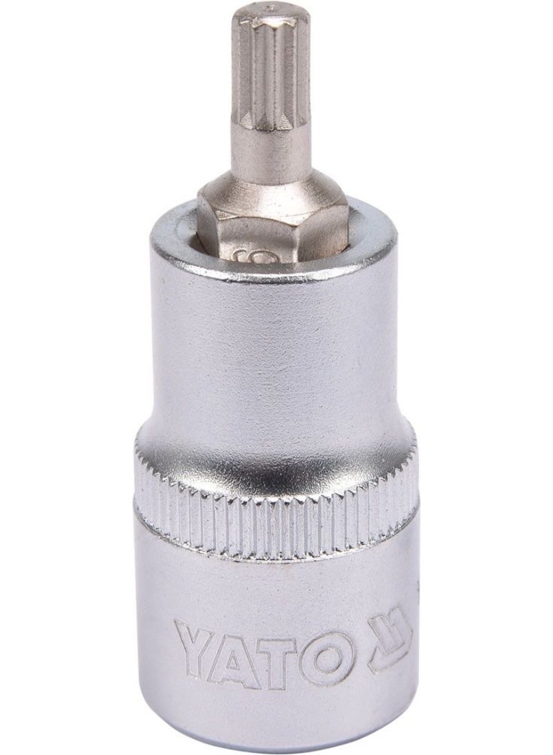 YATO Socket Bit 1/2" Spline M6 L=50mm YT-04341