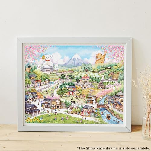 Pintoo Jigsaw Puzzles 2000 Piece for Adults YUKAN Maneki Neko Village Beautiful Plastic Puzzle for Home Decor Zero Dust Easy Storage H3707 - Image 5