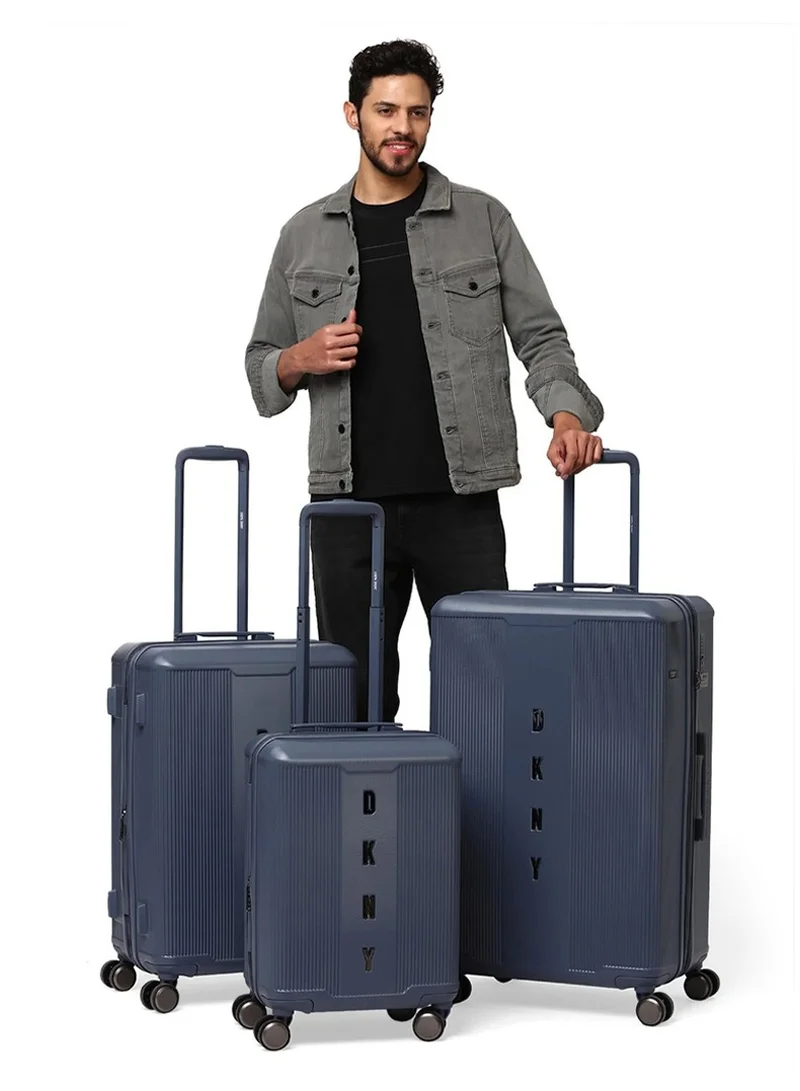 DKNY Center Stage Hardside Luggage on Wheels for Unisex | Ultra Lightweight ABS on with Spinner Wheels 4 Color Twilight