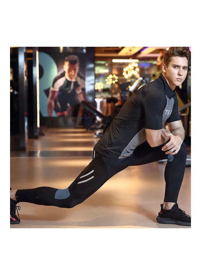 NIBEMINENT Men's 4D Padded Long Bicycle Compression Tights Breathable Pant  - Image 4
