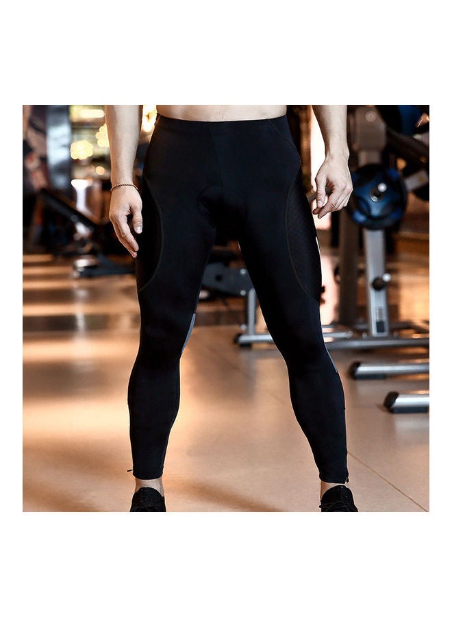 NIBEMINENT Men's 4D Padded Long Bicycle Compression Tights Breathable Pant  - Image 5