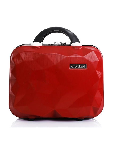 Crossland Makeup Travel Case Hard Shell Cosmetic - Red