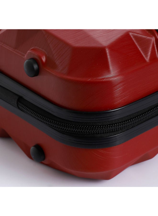 Crossland Makeup Travel Case Hard Shell Cosmetic - Red