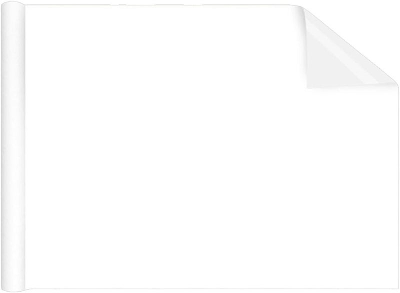 Generic Dry Erase Whiteboard Sticker Poster Board Sheet Wallpaper Peel Stick for Desk, 45cmx2m White - Image 1