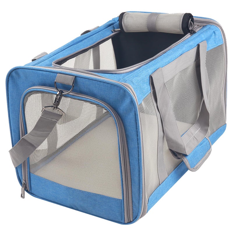 Atvobiy ATVobi Portable Cat Carrier for Small to Large Cats Soft Airline Approved Blue - Image 2