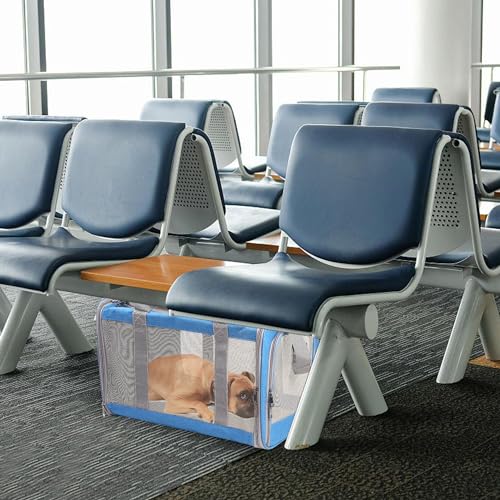Atvobiy ATVobi Portable Cat Carrier for Small to Large Cats Soft Airline Approved Blue - Image 3