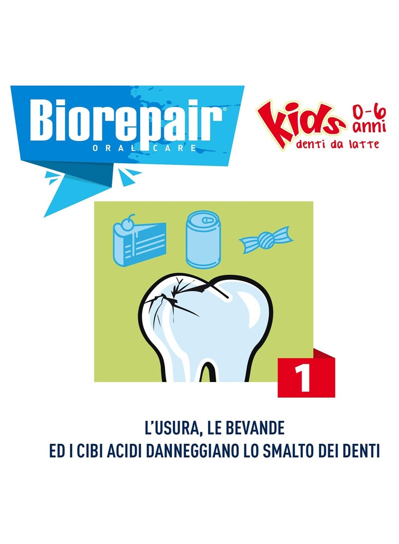 Biorepair Toothpaste For Kids 0-6 Age Children Strawberry 50 ml - Image 3