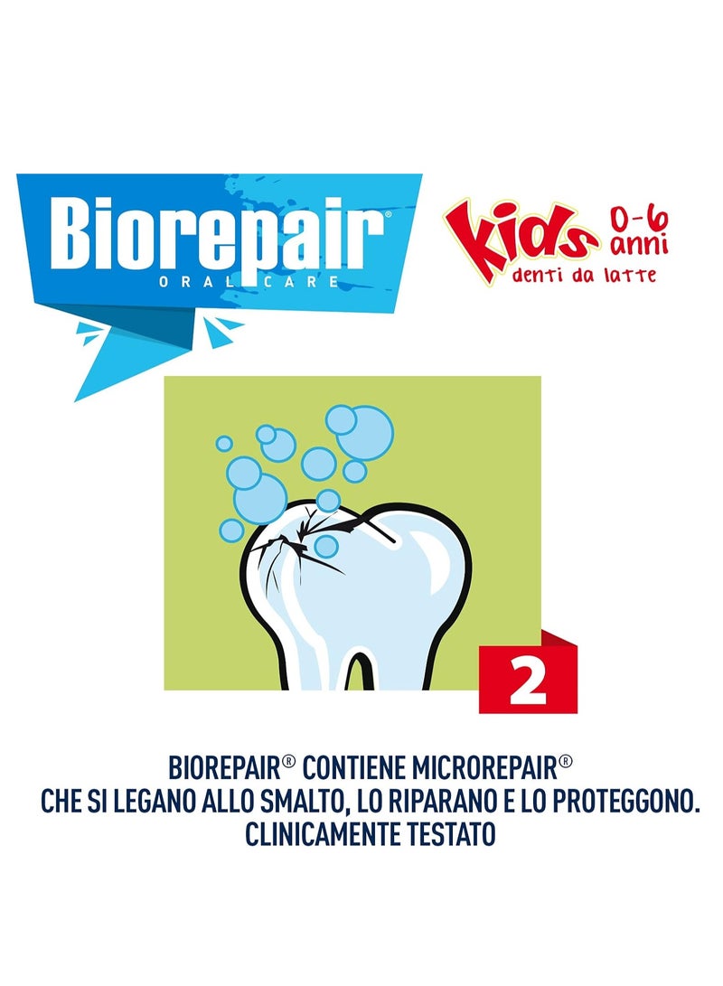 Biorepair Toothpaste For Kids 0-6 Age Children Strawberry 50 ml - Image 4