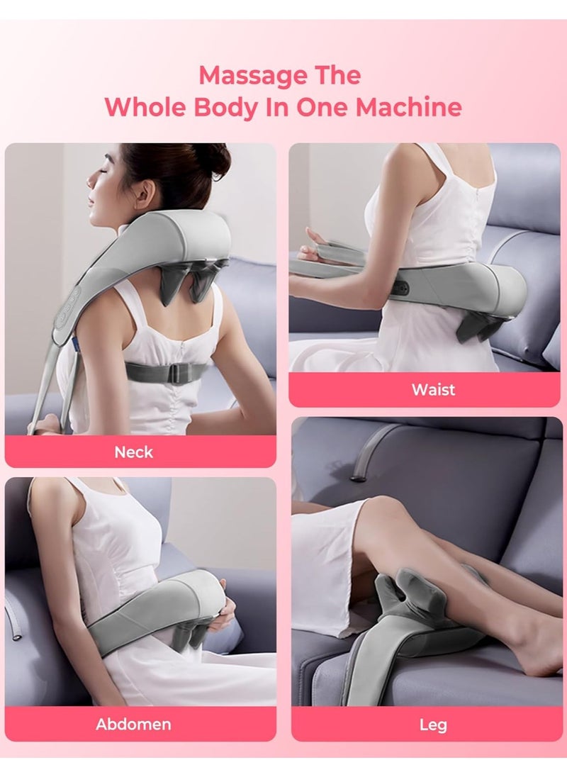 Atopskins Atopskins Cordless Shiatsu Neck and Back Massager with Heat - Deep Tissue Pain Relief, 6D Kneading Heated Neck Massage for Cervical Pain  - Image 5