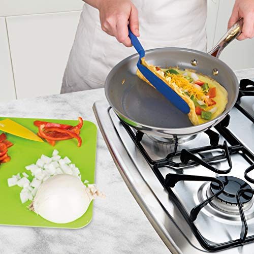Tovolo Flipping Flex Turner with Silicone Handle, Heat Resistant, Dishwasher Safe, Charcoal - Image 2