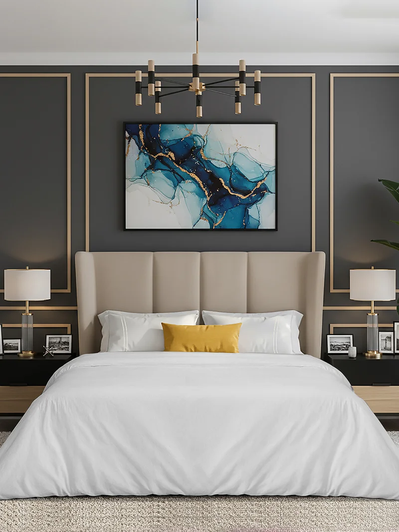 مالبيري ليفينج 100% Cotton Queen Duvet Cover - 250 TC Serentiy Solids. Width 240 x Length 220cms - White