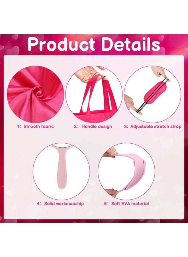 Hoemwarm 122 Pcs Pink, Hot Pink Girls Spa Party Kit, 10-Pack Slumber Party Favors with Satin Robes, Tote Bags, and Nail Salon Accessories for Kids Spa Birthday, Halloween, Home Party Supplies - Image 5