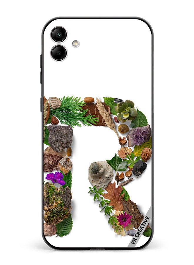 VR CREATIVE Protective Case Cover For Samsung Galaxy A04 Alphabet R Design Multicolour - Image 1