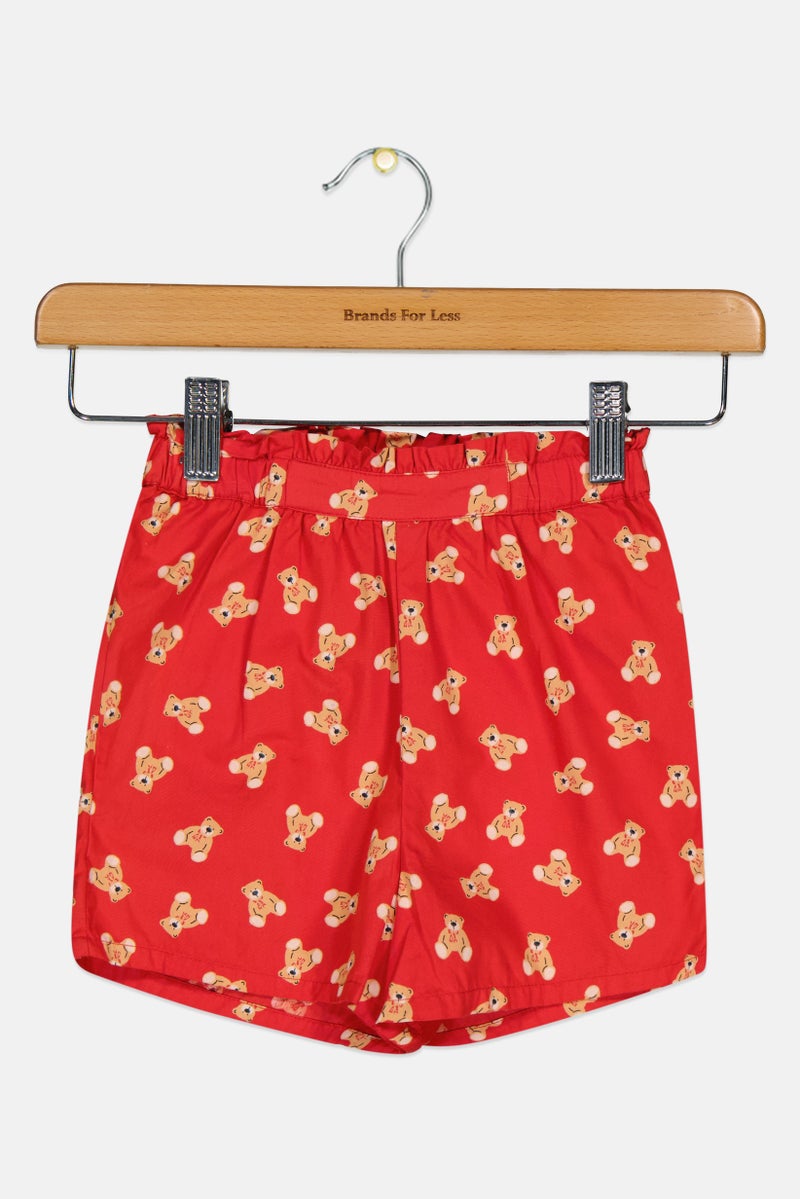 Hamleys Toddlers Girl Graphic Print Shorts, Multicolor - Image 3