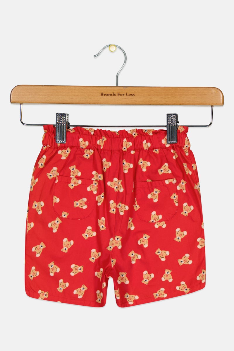 Hamleys Toddlers Girl Graphic Print Shorts, Multicolor - Image 3