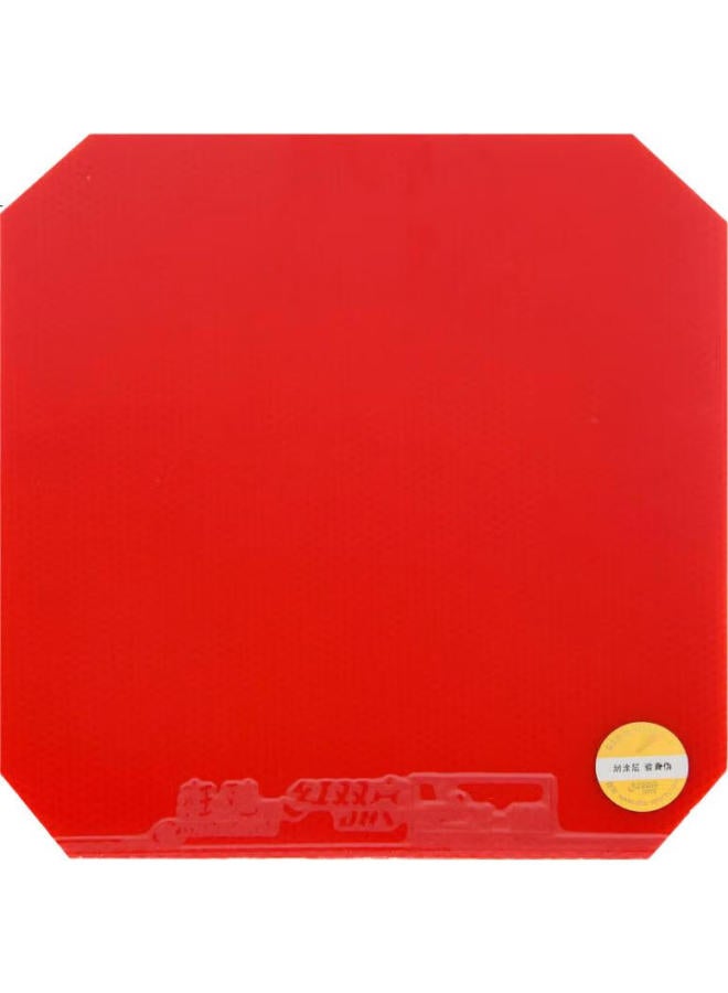 DHS Kuangbiao 3 Table Tennis Rubber, Kuangbiao 3, Inverted Table Tennis Rubber, Red, 38 Degrees, 2.2Mm - Image 1