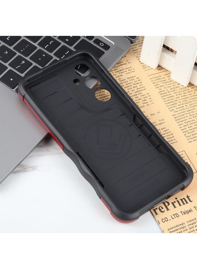 اس-توب جراب لهاتف Samsung Galaxy S23 FE 5G جراب هاتف مدرع مضاد للانزلاق ومقاوم للصدمات مع حامل حلقي - Image 3