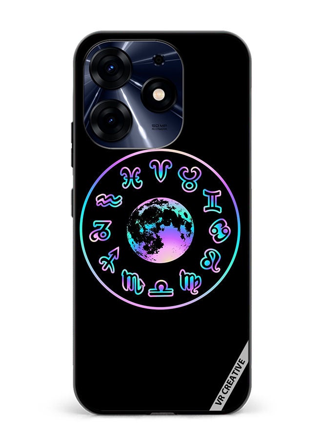 VR CREATIVE Protective Case Cover For Tecno Spark 10 Pro Abstract Pattern Sings Design Multicolour - Image 1