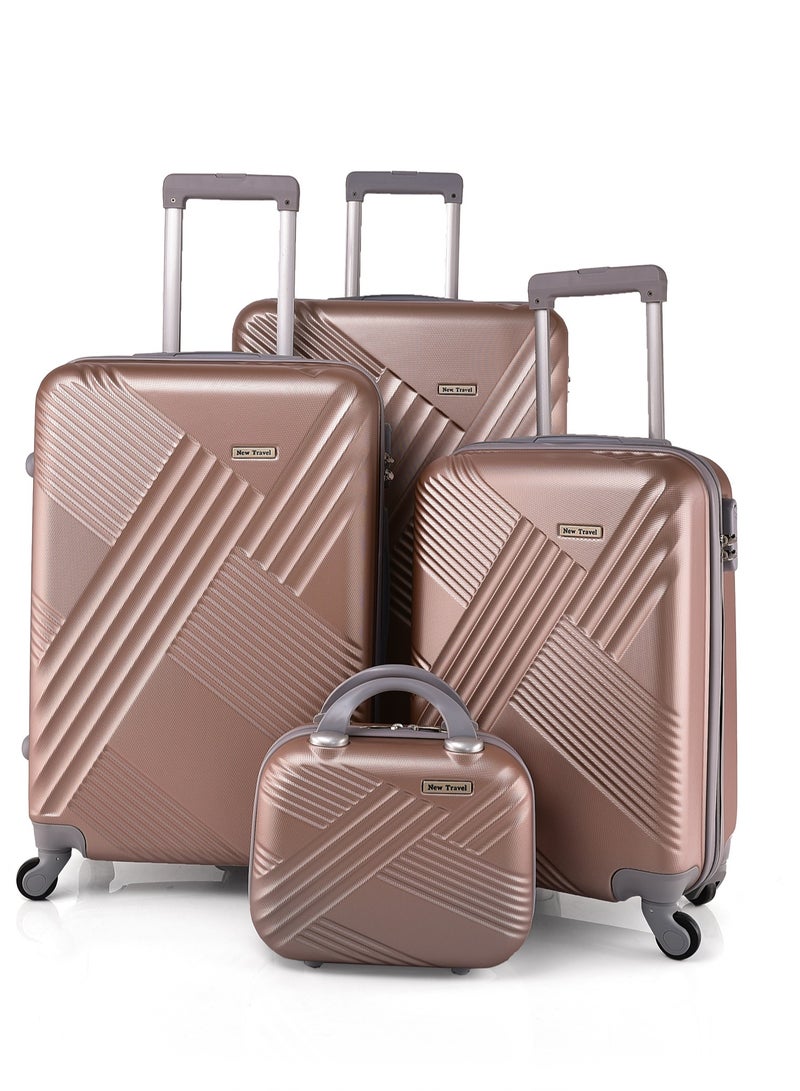 نيو ترافيل طقم حقائب  سفر صلب  4 قطع  ماركة نيو ترافل  مقاس 28/24/20/12  بوصة  BR963/4P - Image 1