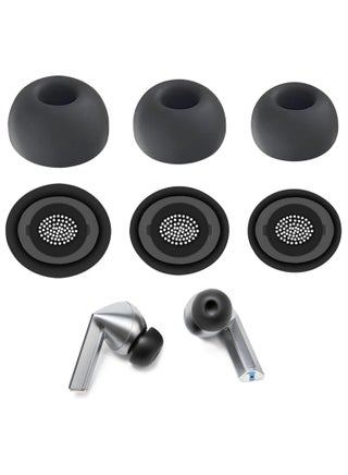 Ear Tips for Samsung Galaxy Buds  3 Pro- Silicone Earbuds for Samsung Buds 3 Pro , Compatible with Samsung Galaxy Buds Pro Replacement Accessories, L/M/S (3 Pairs) Black - view 5