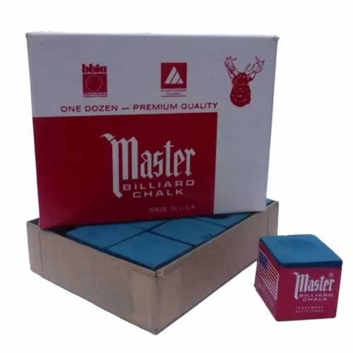 Laxmi Ganesh Billiard Laxmi Ganesh Billiard Master Blue Chalk for Snooker and Pool CUES 12 Piece 
