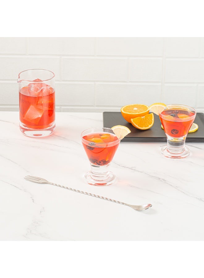 Restaurantware Bar Lux 12 Inch Bar Spoon, 1 Fork Tip Cocktail Stirrer Spoon - Long, Commercial, Stainless Steel Cocktail Mixing Spoon, For Stirring And Mixing For Professionals - Image 3