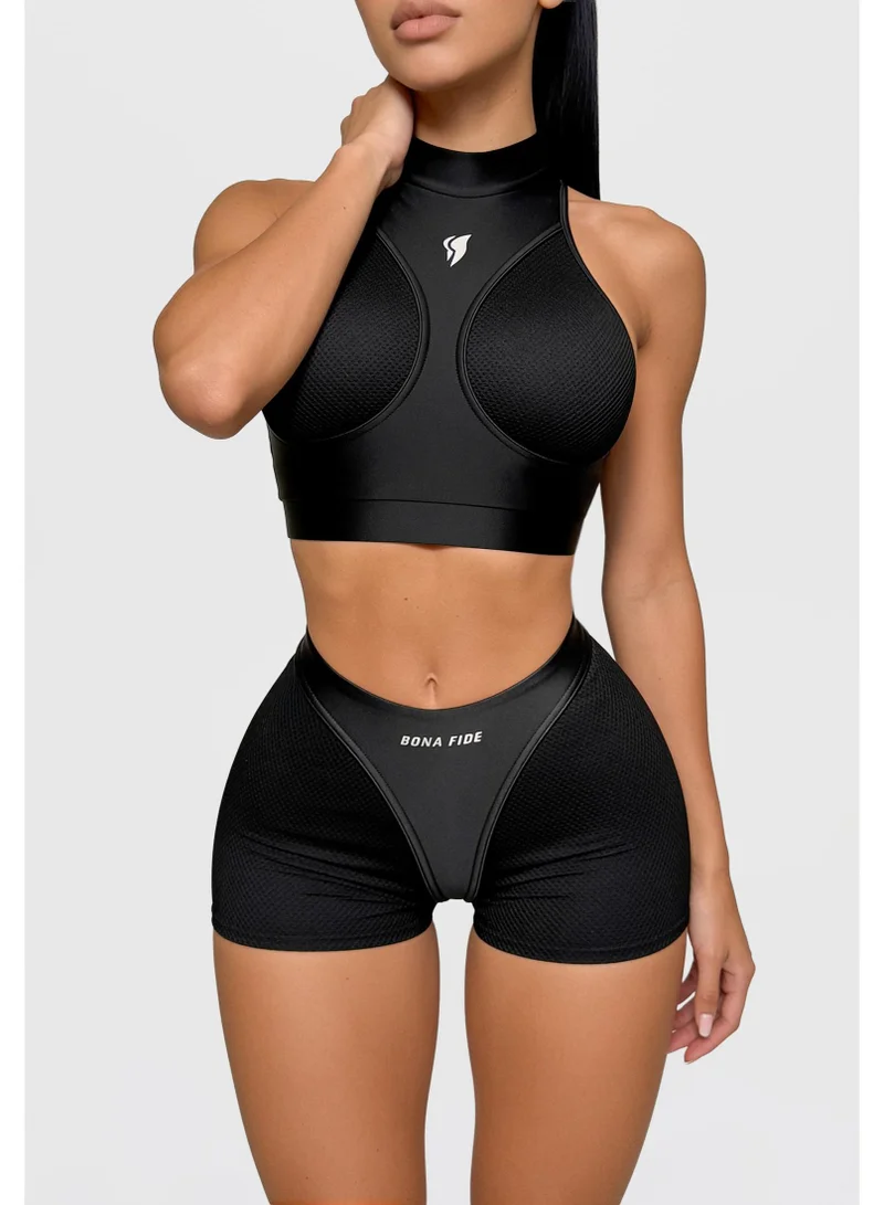 Bona Fide Bona Fide: Sport Escort Shorts "Black" Sport Escort High Waist Biker Gym Shorts for Women for Women | Best Price UAE