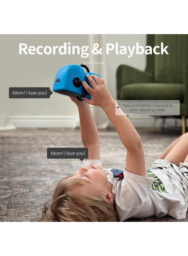 GILOBABY Kids Robot Toys, Interactive Robot Companion Smart Talking Robot with Voice Control Touch Sensor, Dancing, Singing, Recording, Repeat, Birthday Gifts for Boys Ages 3+ Years (Blue) - Image 2