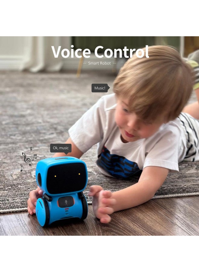 GILOBABY Kids Robot Toys, Interactive Robot Companion Smart Talking Robot with Voice Control Touch Sensor, Dancing, Singing, Recording, Repeat, Birthday Gifts for Boys Ages 3+ Years (Blue) - Image 5