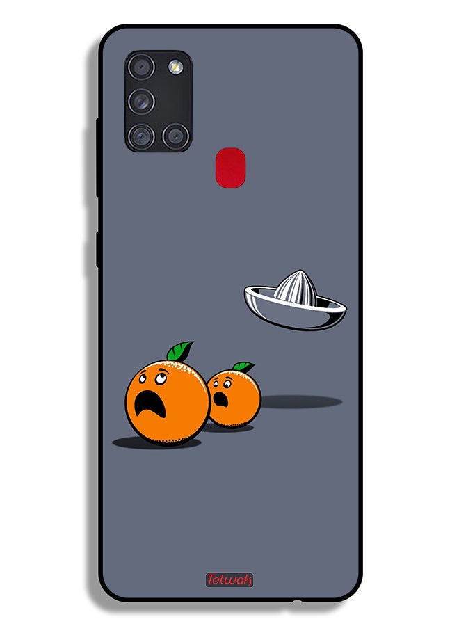 Tolwak Samsung Galaxy A21s Protective Case Cover Minimalism Digital Art Humor - Image 1