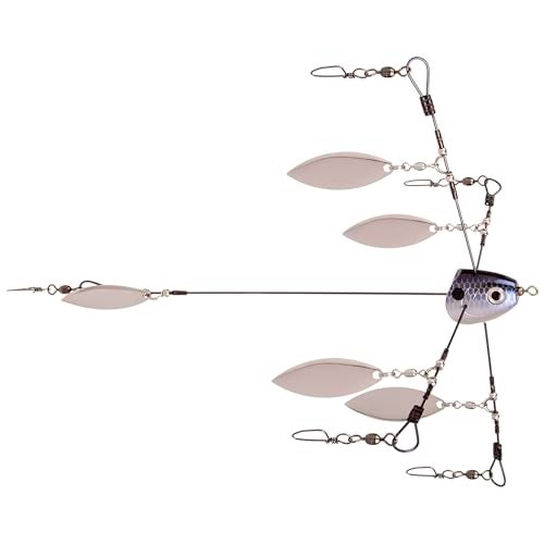 Strike King (TGTRSHW-583) Tour Grade Titanium Rig Small Heavy Wire Willow Fishing Lure, 583 - Blue Gizzard Shad, Five Wire System - Image 4