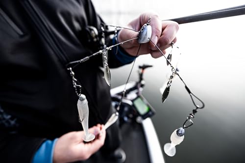 Strike King (TGTRSHW-583) Tour Grade Titanium Rig Small Heavy Wire Willow Fishing Lure, 583 - Blue Gizzard Shad, Five Wire System - Image 2