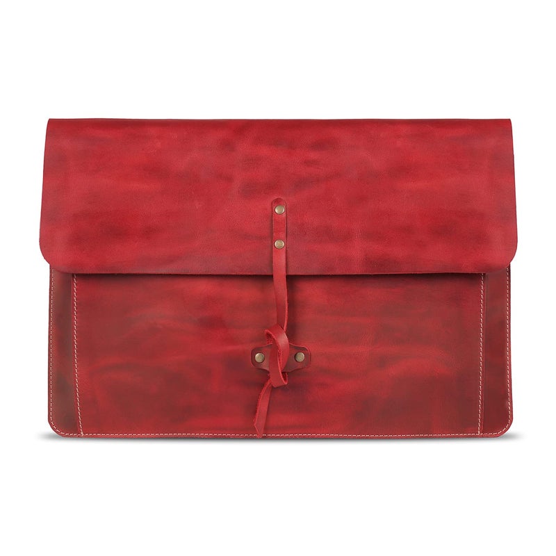 Londo Real Grain Leather MacBook Pro and MacBook Air Case Front Pocket Flap Closure 16 Inch 15 Inch 155 Inch M4 M3 M2 M2 M1 Pro Max 2020 to 2024 Models