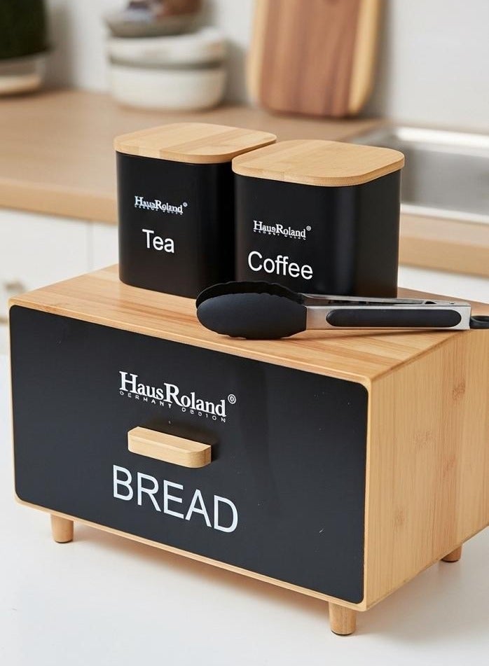 HausRoland Aisha bread box with storage jars - Image 4