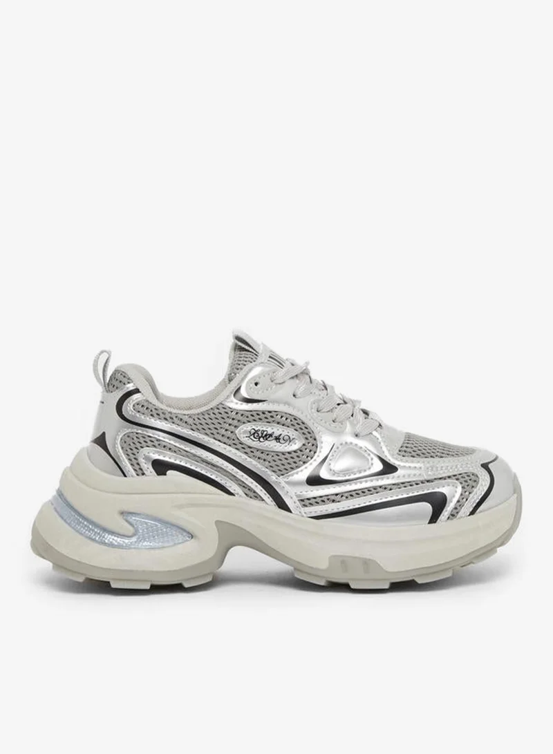 ستايلي ستيلي سنيكرز بنعل سميك برباط