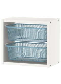 Zaboon Wall Storage, White/Grey-Blue, 34X21X30 Cm  - Image 1