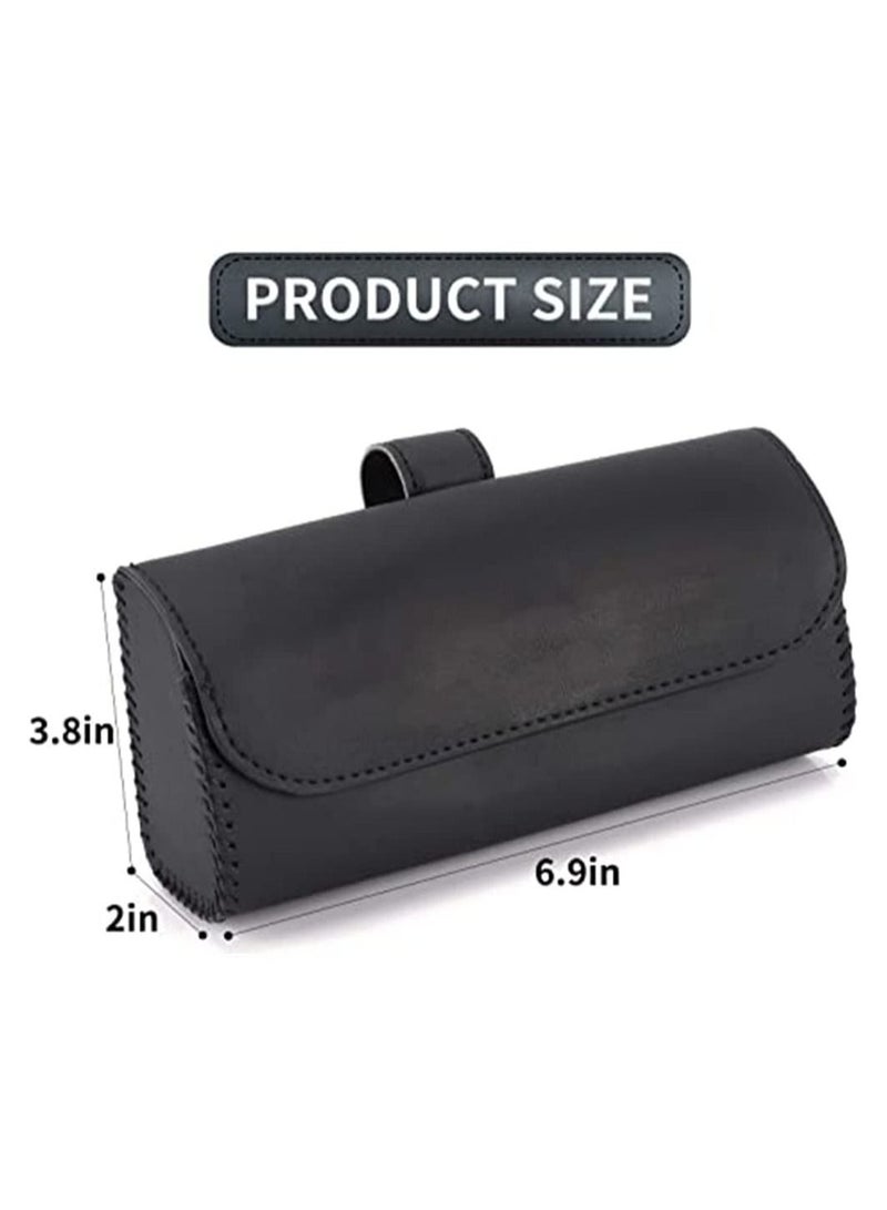SYOSI 1 Piece Sunglass Frame Glasses Storage Case For Car Visor With Hidden Magnetic Closure - Image 2