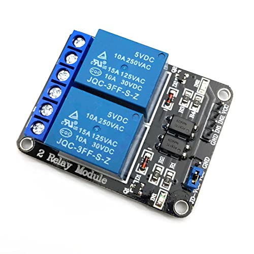 FainWan 2pcs 2 Channel Relay Module with Optocoupler 5V Active Low Level Amplifier Trigger JD-VCC Relay Power VCC Power - Image 3