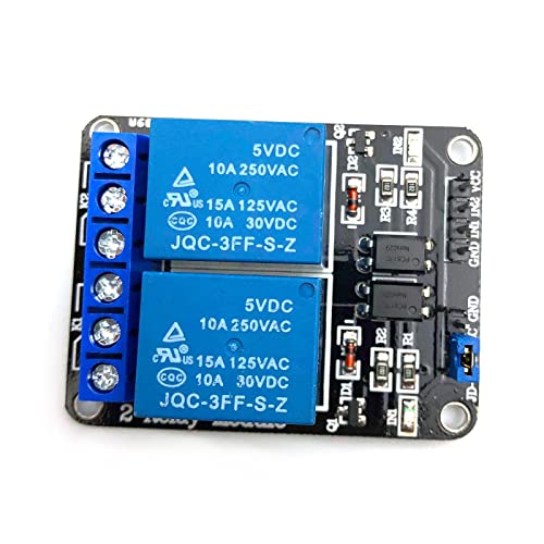 FainWan 2pcs 2 Channel Relay Module with Optocoupler 5V Active Low Level Amplifier Trigger JD-VCC Relay Power VCC Power - Image 4
