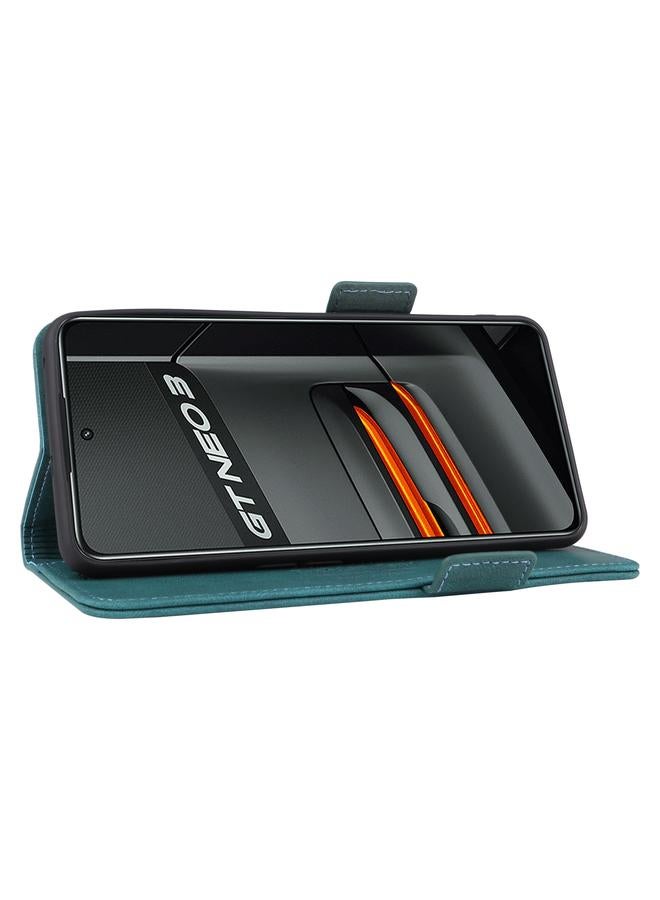 اس-توب جراب هاتف OPPO RealmeGT Neo3 مع مشبك مغناطيسي من الجلد القابل للطي - Image 5