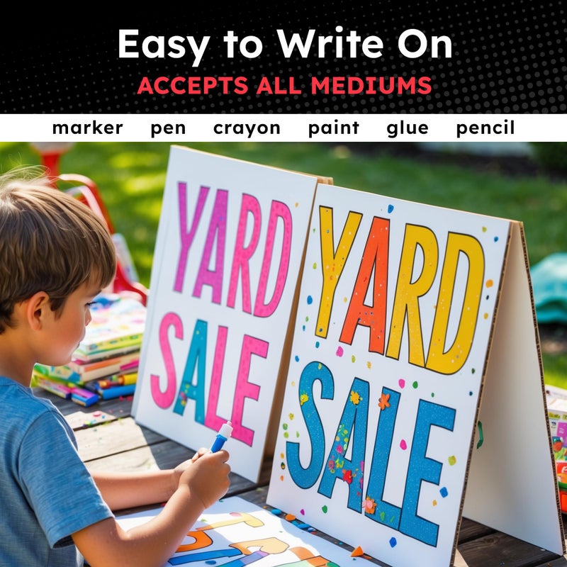 Hygloss Medium Poster Board 11x14 - 25 Poster Boards Bulk Pack - 10 Pt. Thickness White Poster Board Paper for Projects, Presentations, Displays, Signs, Crafts - Blank Posterboard Multipack 11" x 14" - Image 5