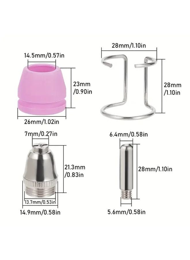 24pcs Plasma Cutter Torch Consumables Nozzles Tips Kit For WSD60 AG60 SG55 CUT60 LGK60 - Image 3