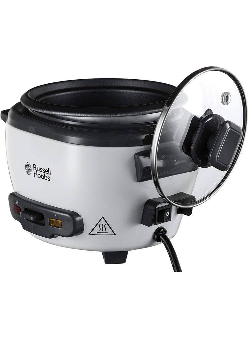 راسيل هوبز قدر طهي أرز بالبخار بحجم كبير 2 L 500 W 27040GCC أبيض / أسود / صافي - Image 4